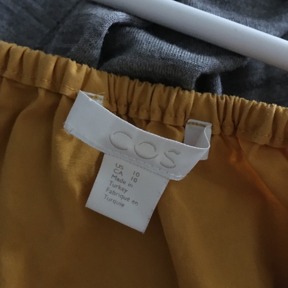 COS Marigold Cotton Poplin Peasant Blouse 10 M - Picture 4 of 6